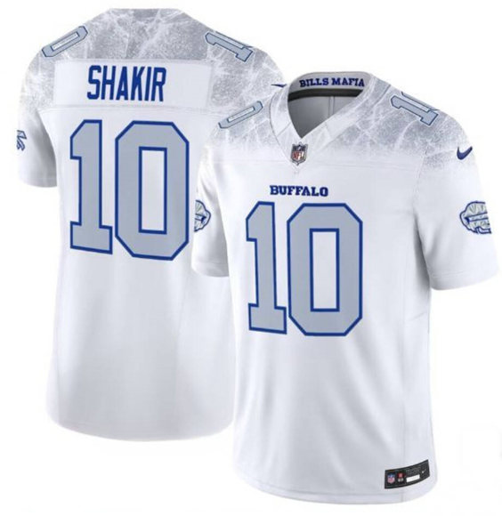 Buffalo Bills #10 Khalil Shakir White 2025 F.U.S.E. “Rivalries” Vapor Limited Stitched Jersey - Zenithce