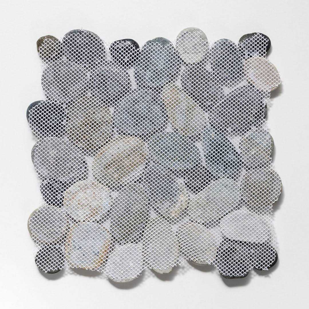 Tile Connection Classic Pebble Tile 11-1/4 in. x 11-1/4 in. x Mesh-Mounted Mosaic Tile - Zenithce