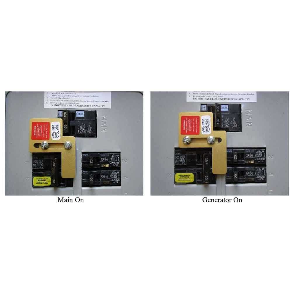 Geninterlock Sd-200A Square D Electrical Panels Interlock Kit For Safe Outdoor Portable Power Use During Outage, 150 and 200 Amp - Zenithce