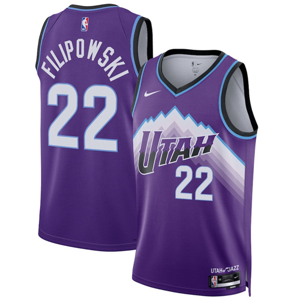 Utah Jazz #22 Kyle Filipowski Purple 2025 Icon Edition Stitched Jersey - Zenithce