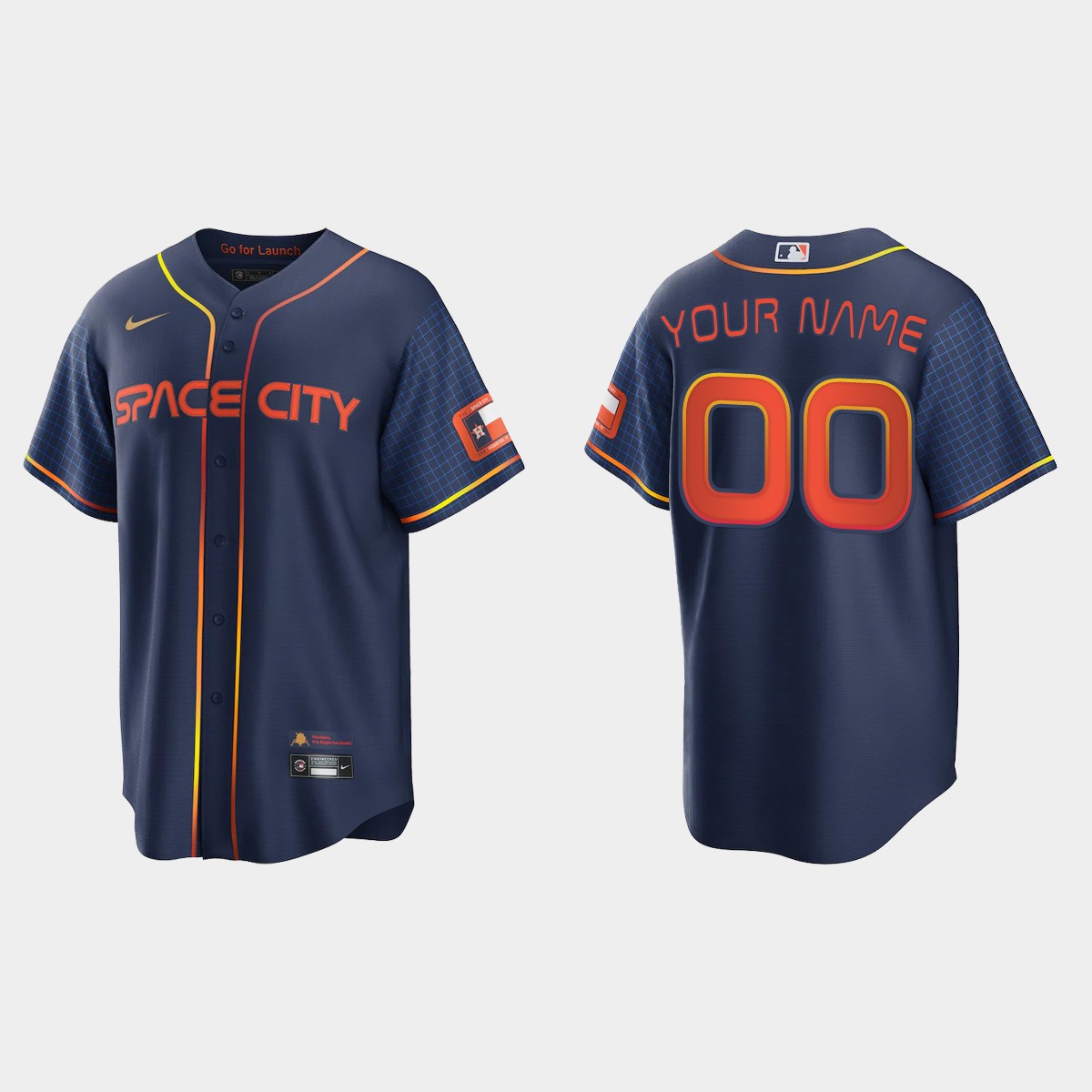 Houston Astros Active Player Custom 2022 Navy City Connect Stitched Jersey - Zenithce