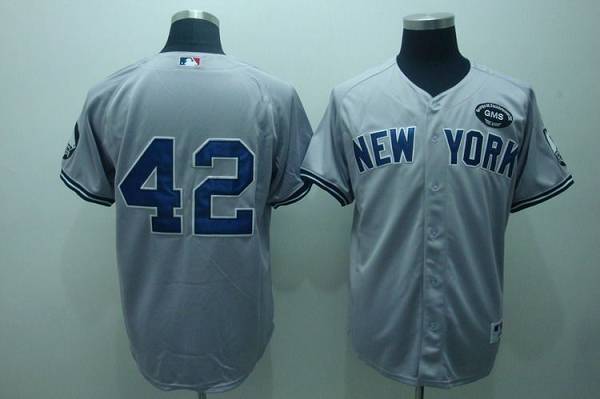 Yankees #42 Mariano Rivera Grey GMS The Boss Stitched Jersey - Zenithce