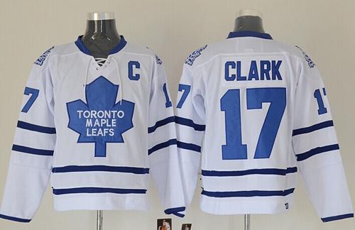 Maple Leafs #17 Wendel Clark White Stitched Jersey - Zenithce