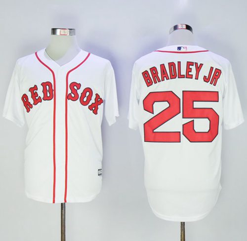 Red Sox #25 Jackie Bradley Jr White New Cool Base Stitched Jersey - Zenithce