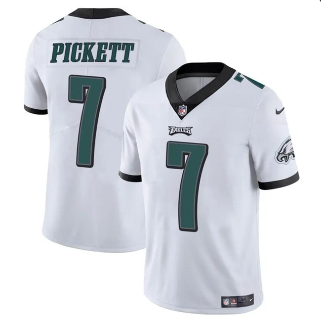 Philadelphia Eagles #7 Kenny Pickett White Vapor Untouchable Limited Stitched Jersey - Zenithce
