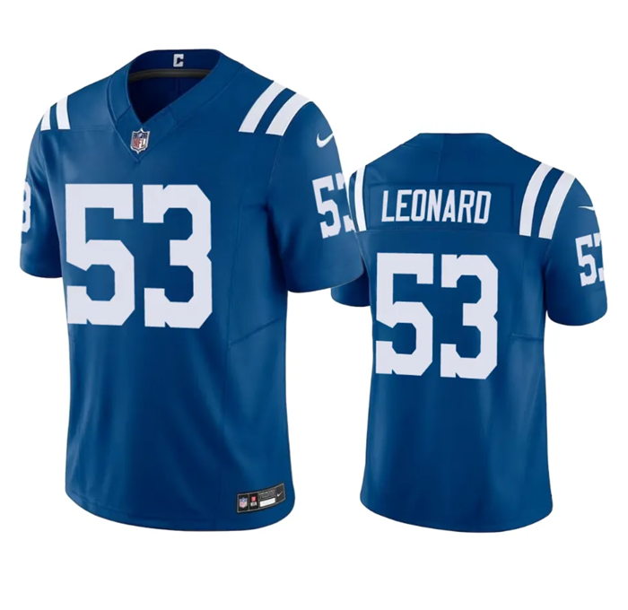 Indianapolis Colts #53 Shaquille Leonard Blue 2023 F.U.S.E Vapor Untouchable Stitched Jersey - Zenithce