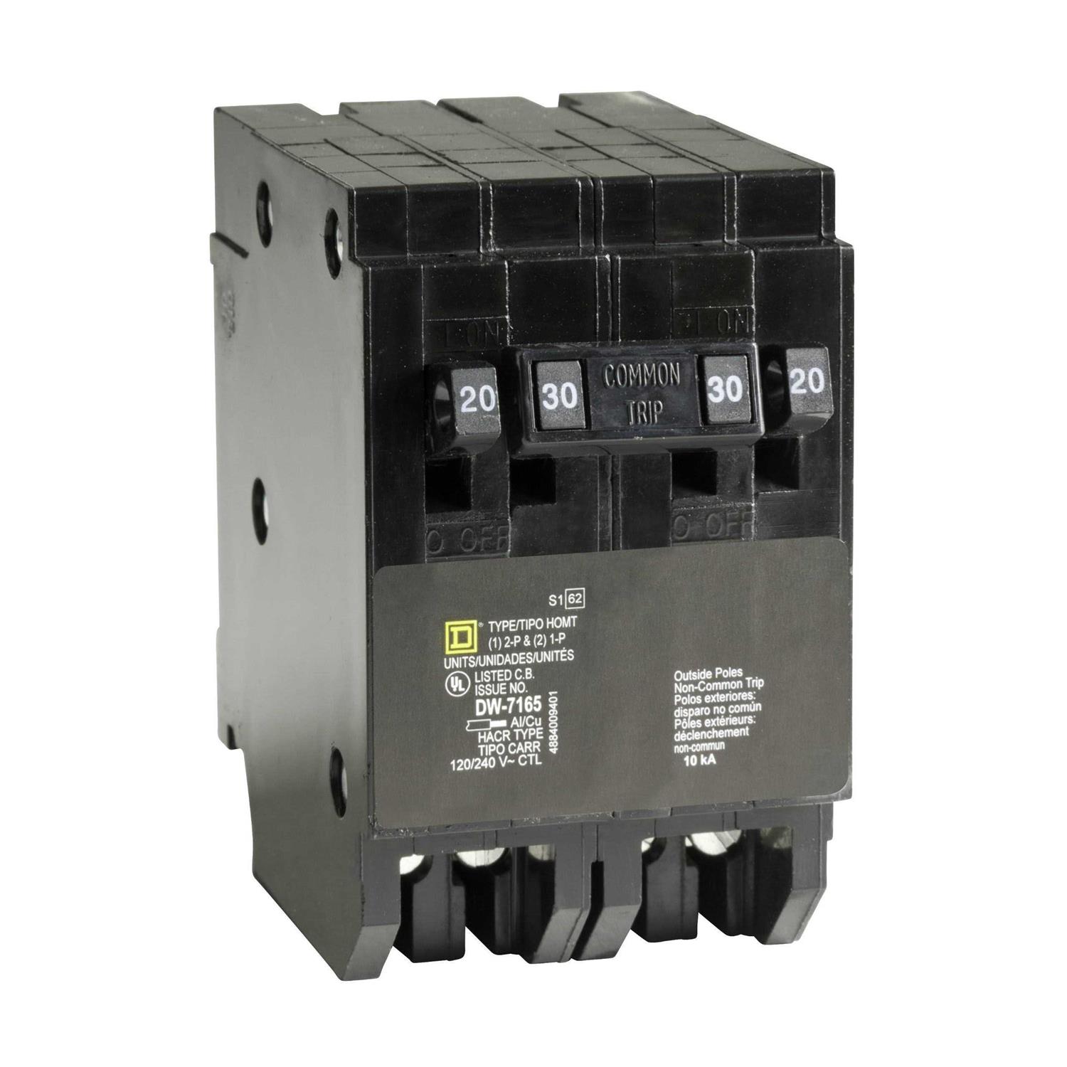 Square D HOMT2020220CP Homeline 20A Tandem 2-Pole Circuit Breaker - Zenithce
