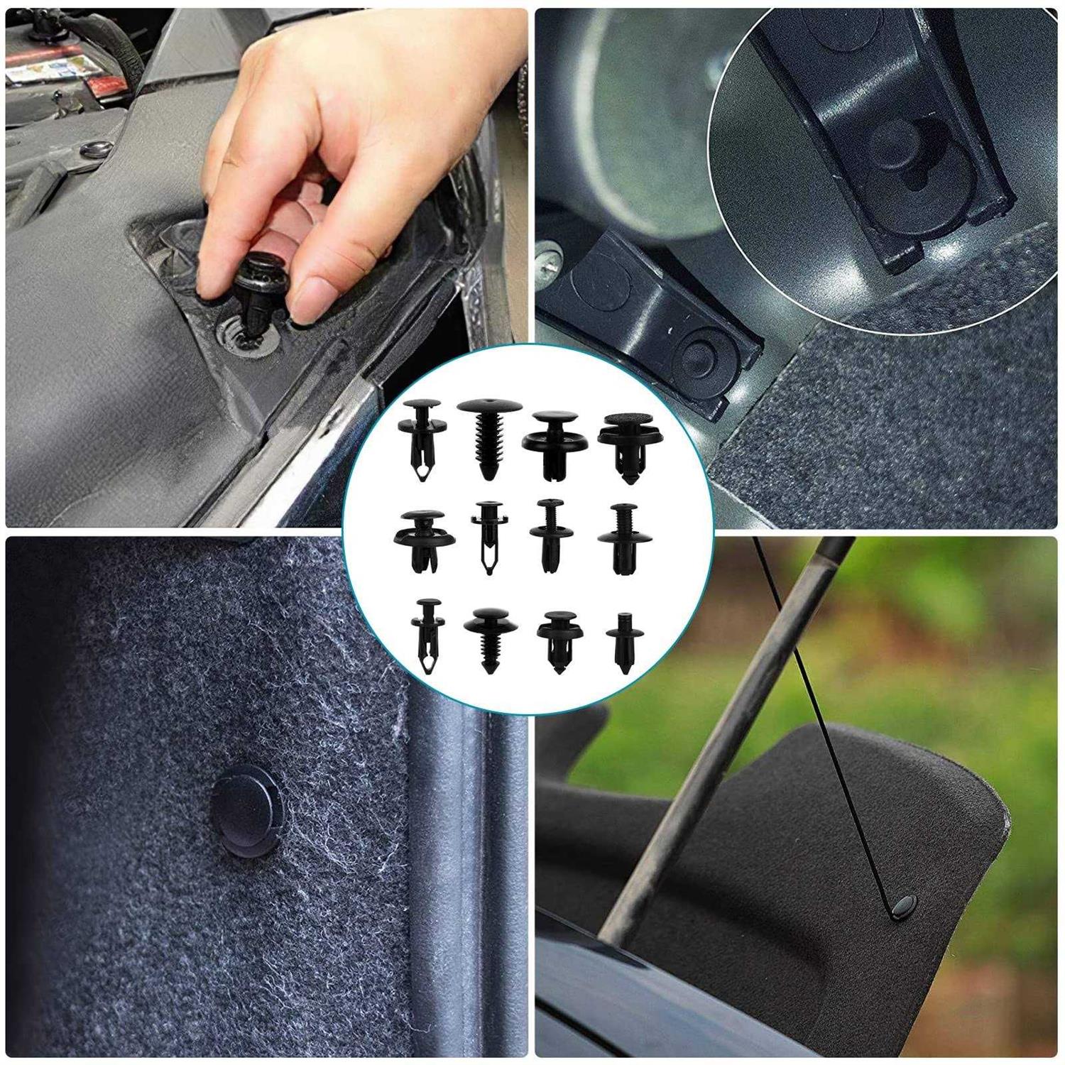 gLK 860Pcs car Retainer Bumper clips and Fastener Remover Kit 25 Sizes Auto Push Pin Rivets Door Trim Panel clips for gM Ford To - Zenithce