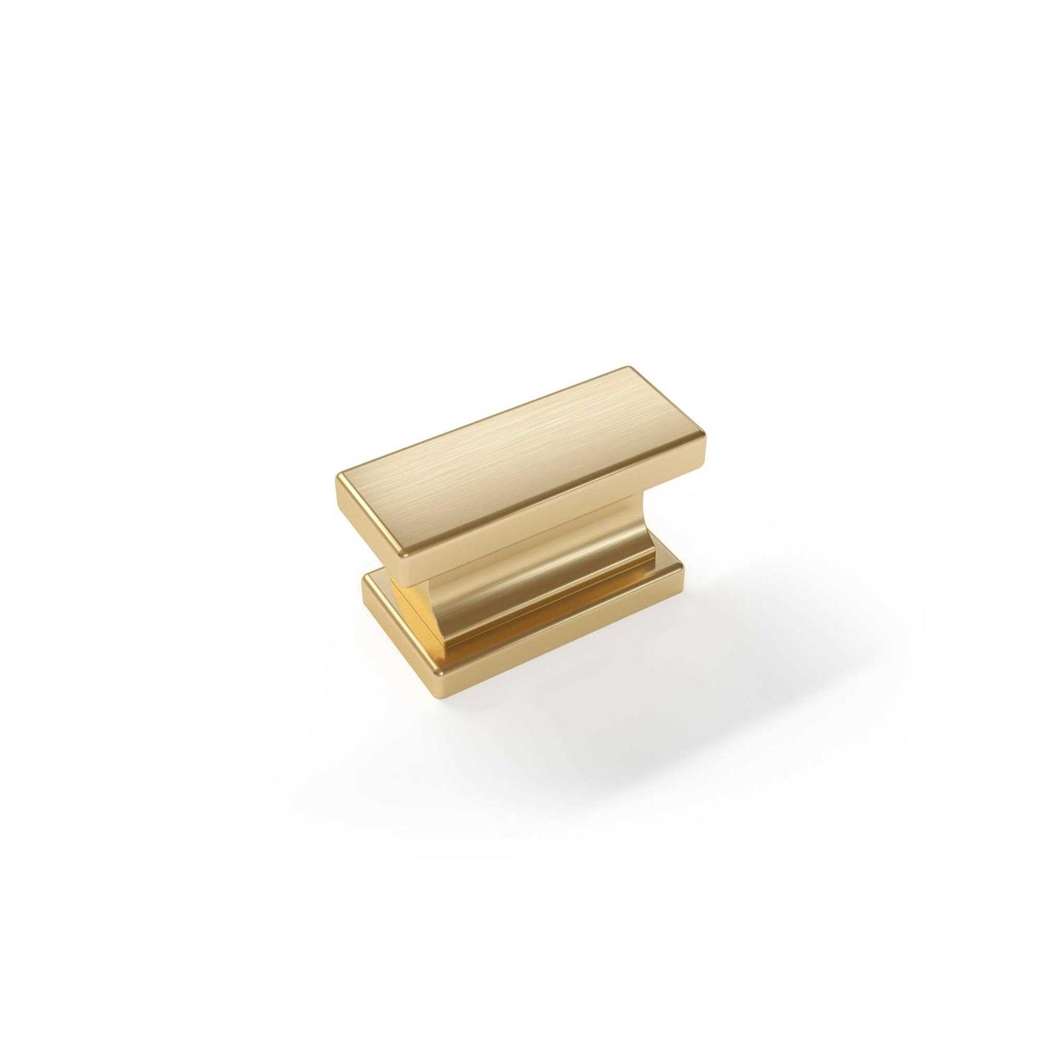 NewAge Products Home Cabinet Brushed Nickel Contemporary Square Knob - Zenithce