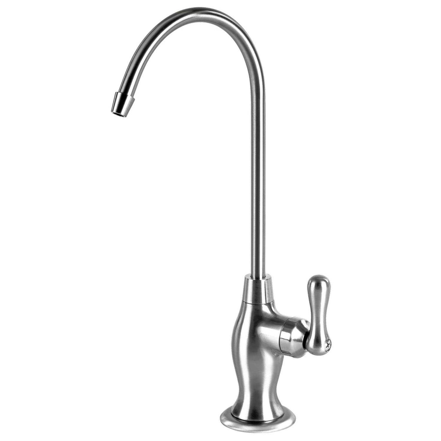 Express Water Deluxe Water Filter Faucet Coke-Shaped Faucet 100% Lead-Free Drinking Water Faucet Compatible with Reverse Osmosis - Zenithce