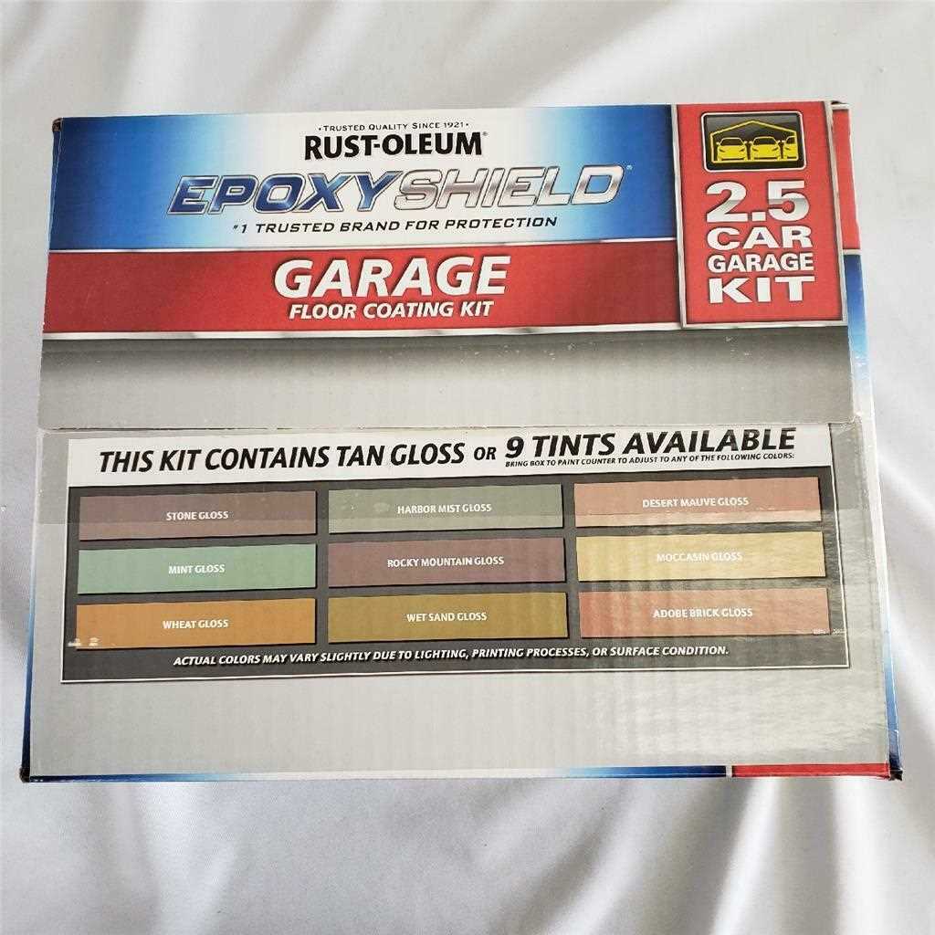 Rust-Oleum Epoxyshield 2-Part Gloss Garage Floor Epoxy Kit - Zenithce