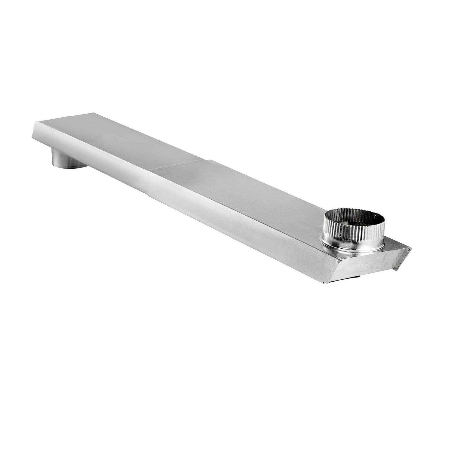 Lambro 3-1/4 In. x 10 In. Galvanized Side Elbow 1050 - Zenithce