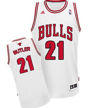 Chicago Bulls #21 Jimmy Butler White Swingman Jersey - Zenithce