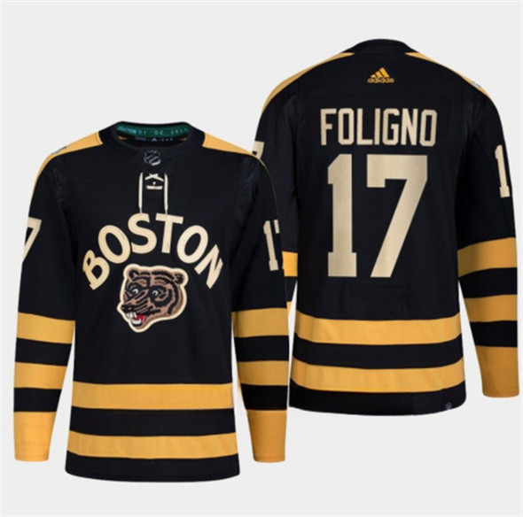 Boston Bruins #17 Nick Foligno Black Classic Primegreen Stitched Jersey - Zenithce