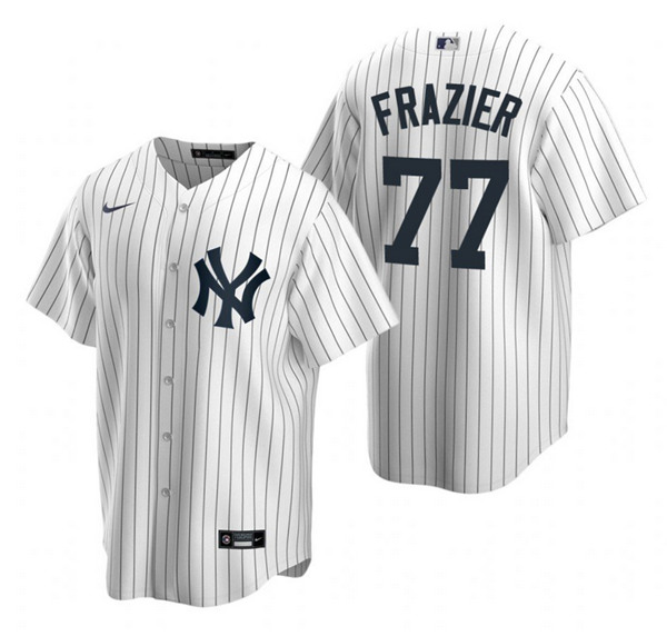 New York Yankees #77 Clint Frazier White Cool Base Stitched Jersey - Zenithce