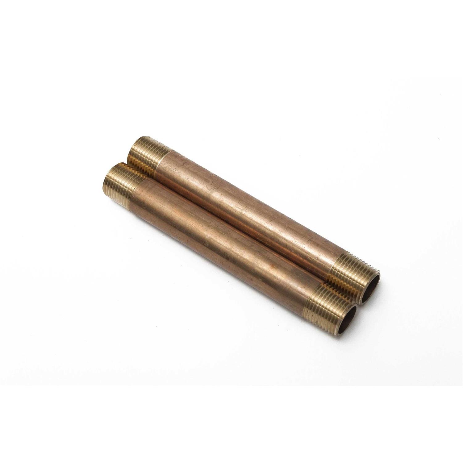 LTWFITTING Brass Pipe Long Nipple Fitting Male NPT Air Water - Zenithce