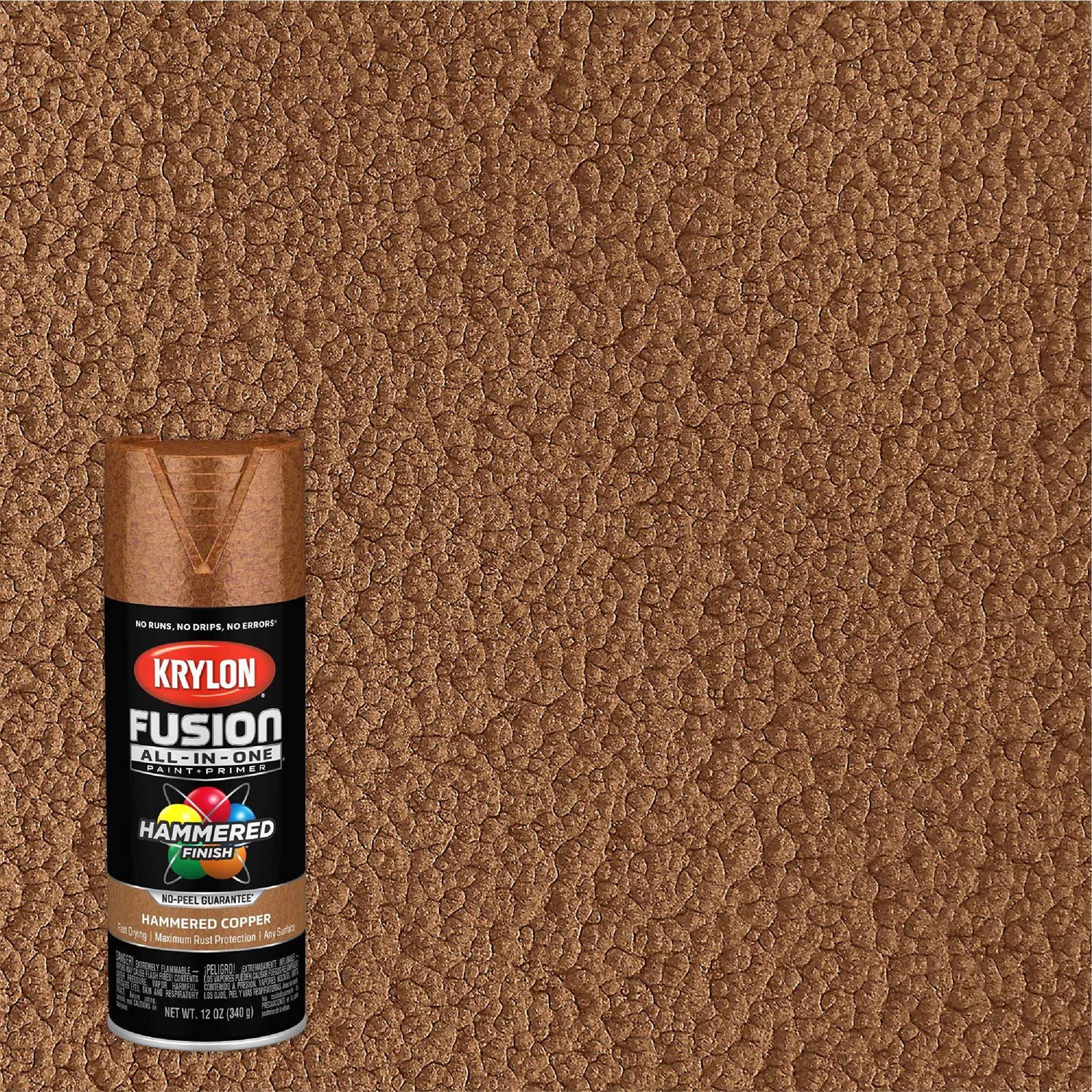 Krylon Fusion All-In-One Hammered Spray Paint & Primer K02782007 - Zenithce