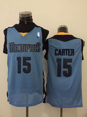 Memphis Grizzlies #15 Vince Carter Light Blue Swingman Jersey - Zenithce