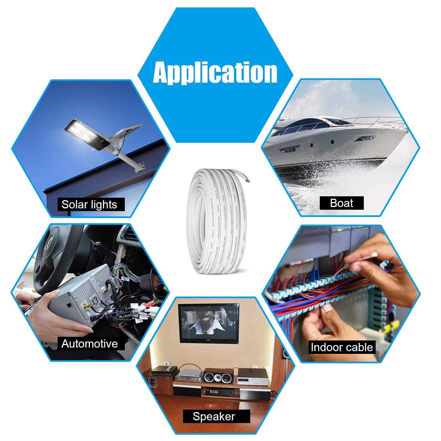 Kimbluth gauge Duplex Marine Wire Tinned copper Boat cable AWg Standard USA OFc Oxygen Free copper Wire for Automoti - Zenithce