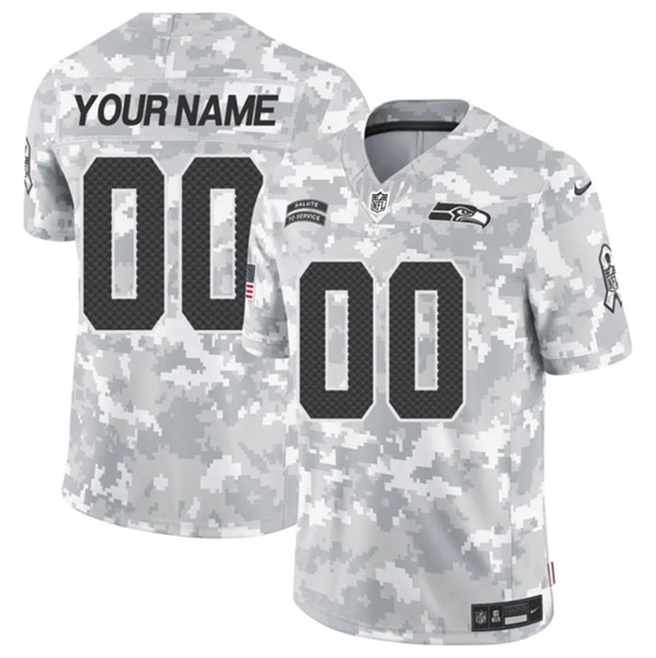 Seattle Seahawks Custom Arctic Camo 2024 F.U.S.E. Salute To Service Limited Stitched Jersey - Zenithce