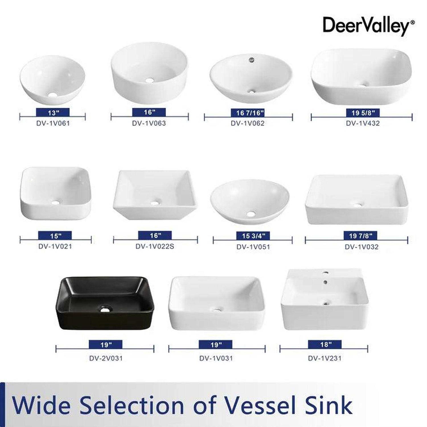 DeerValley Liberty 1-Piece 1.1/1.6 GPF Dual Flush Elongated Wall Hung Toilets - Zenithce