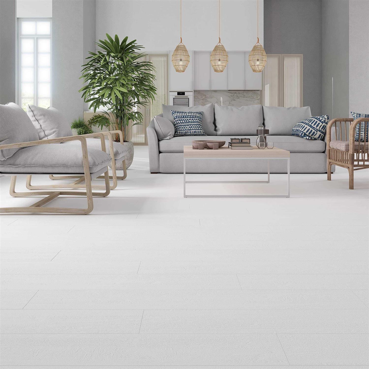 Lucida Surfaces Lucida Interlocking Flooring Solid Color Look Planks 13 Sq. Feet - Zenithce
