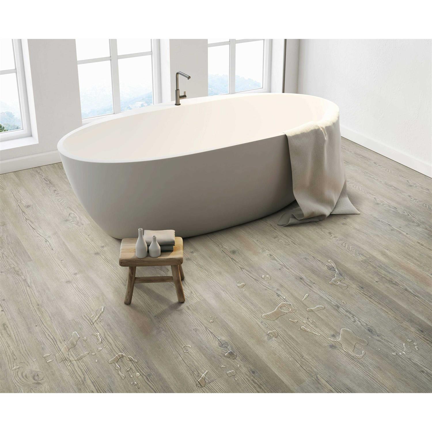 Style Selections Waterproof Interlocking Luxury Vinyl Plank Flooring 813SLK01C - Zenithce