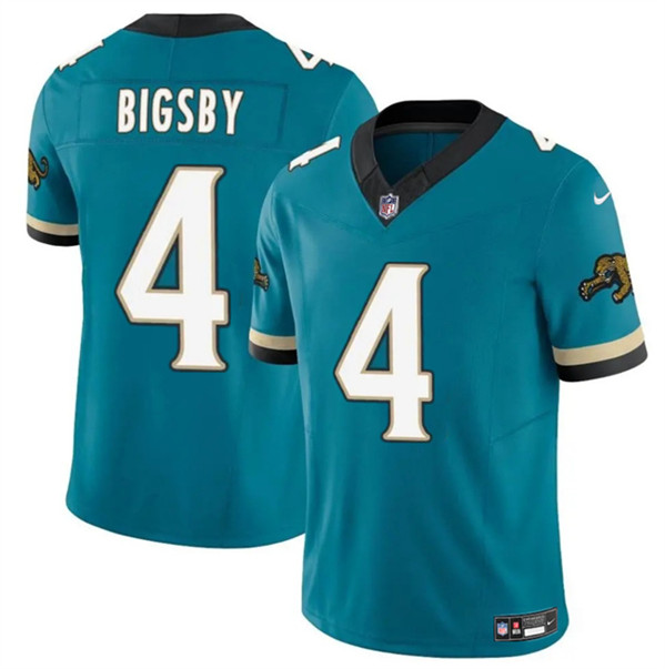 Jacksonville Jaguars #4 Tank Bigsby Teal 2024 F.U.S.E. Prowler Throwback Vapor Limited Stitched Jersey - Zenithce