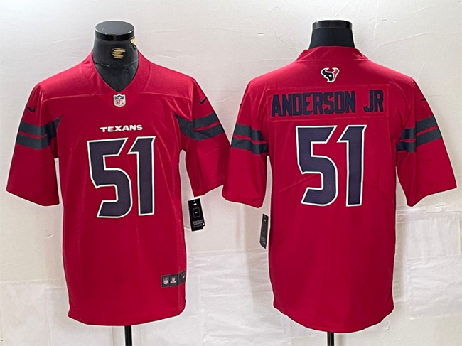 Houston Texans #51 Will Anderson Jr. Red Vapor Untouchable Stitched Jersey - Zenithce