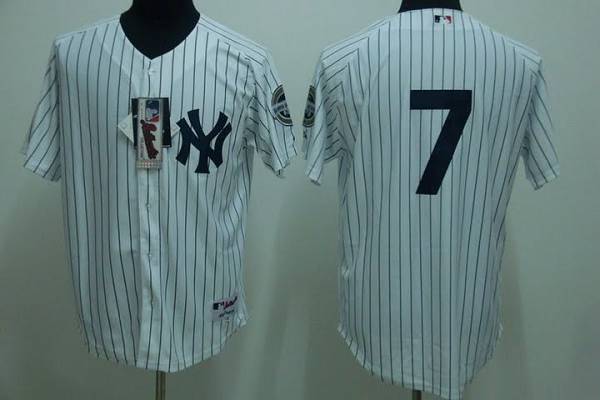 Yankees #7 Mickey Mantle Stitched White Jersey - Zenithce