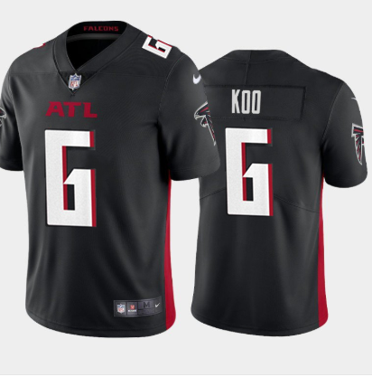 Atlanta Falcons #6 Younghoe Koo New Black Vapor Untouchable Limited Stitched Jersey - Zenithce