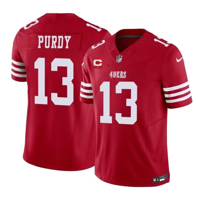 San Francisco 49ers #13 Brock Purdy Red 2023 F.U.S.E. With 1-Star C Patch Vapor Untouchable Limited Stitched Jersey - Zenithce