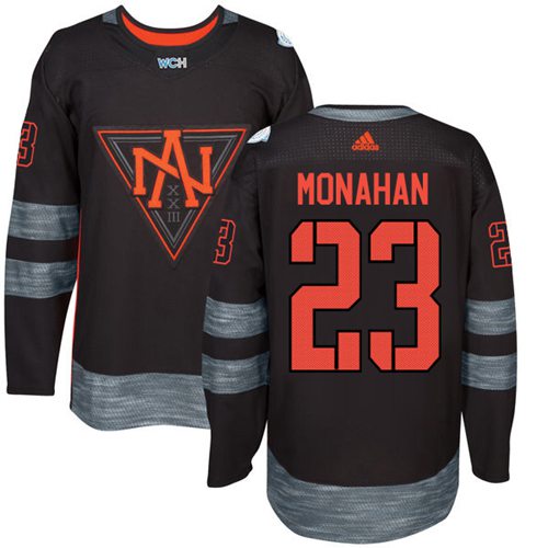 Team North America #23 Sean Monahan Black 2016 World Cup Stitched Jersey - Zenithce