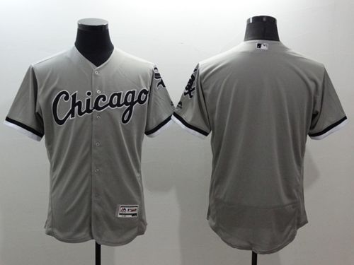 White Sox Blank Grey Flexbase Authentic Collection Stitched Jersey - Zenithce