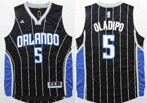 Orlando Magic #5 Victor Oladipo Revolution 30 Swingman 2014 New Black Jersey - Zenithce