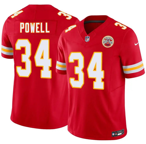 Kansas City Chiefs #34 ShunDerrick Powell Red 2026 F.U.S.E. Vapor Untouchable Limited Stitched Jersey - Zenithce