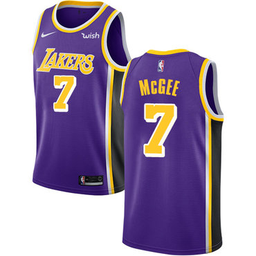Los Angeles Lakers #7 JaVale McGee Purple Association Edition Authentic Jersey - Zenithce