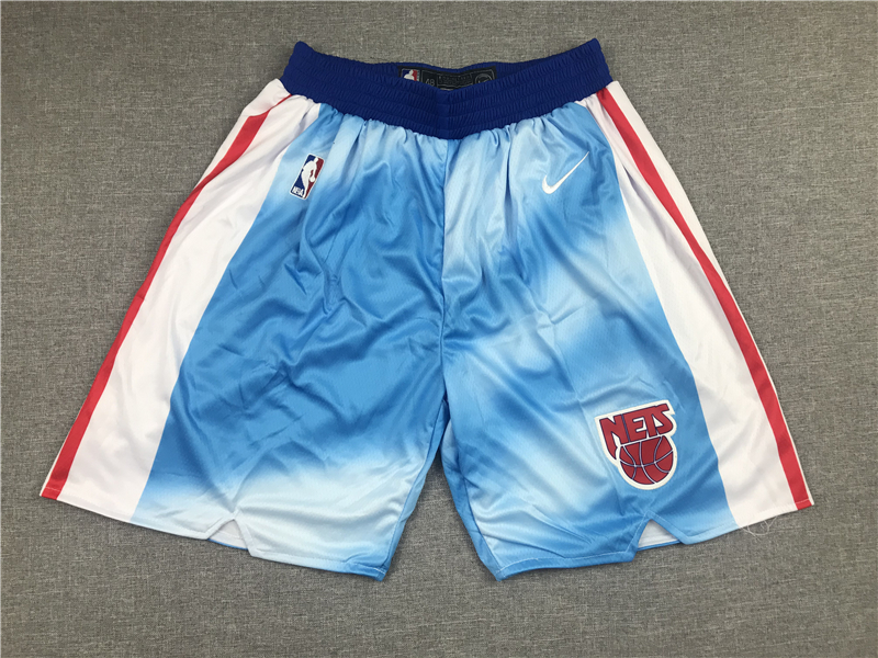 Brooklyn Nets Blue 2020-21 Hardwood Classics Stitched Shorts - Zenithce