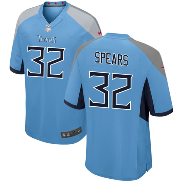 Tennessee Titans #32 Tyjae Spears Light Blue Stitched Game Jersey - Zenithce