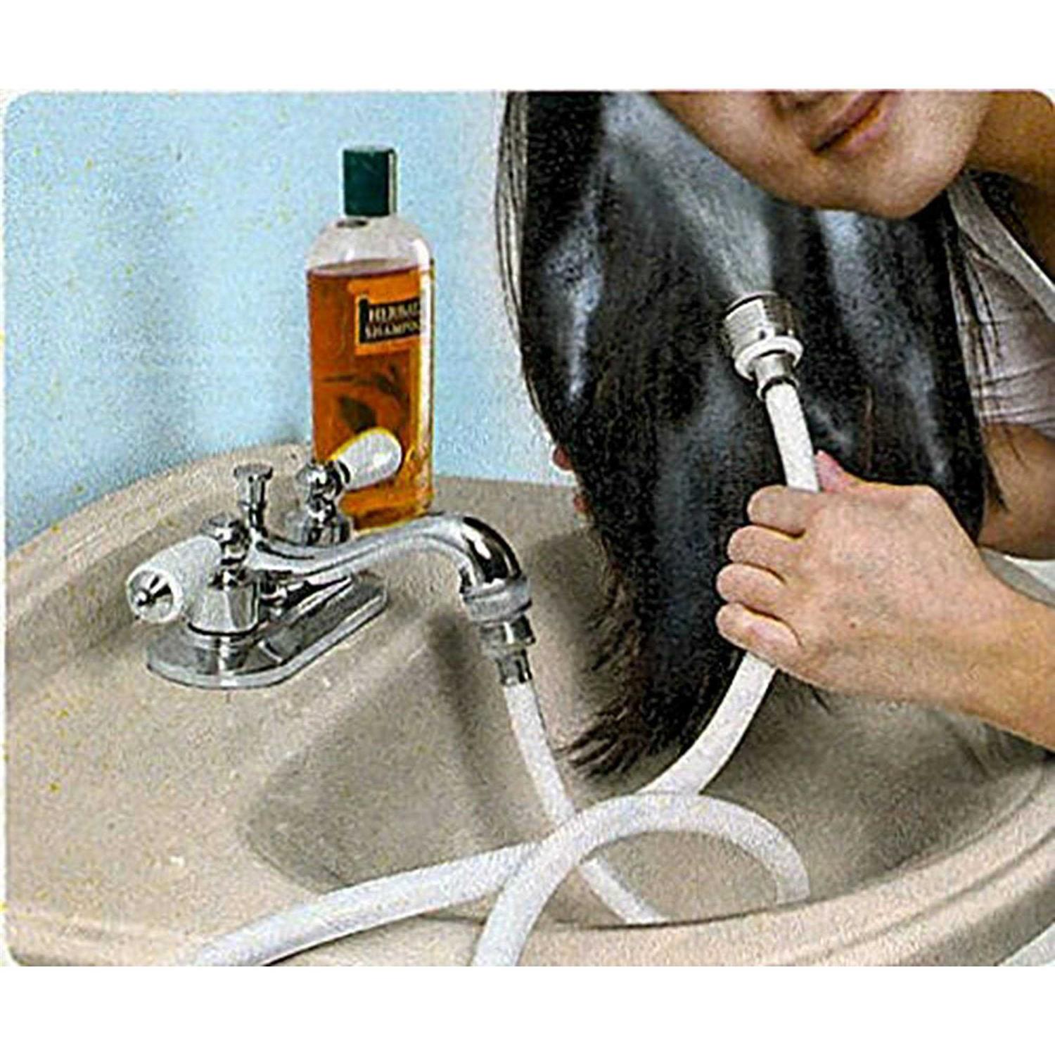 Sink Hose Faucet Sprayer 100cm Portable Shampoo Handheld Shower Head Spray for Bathing Baby Pets Washing Hair Rinsing at MechanicSurplus.com - Zenithce