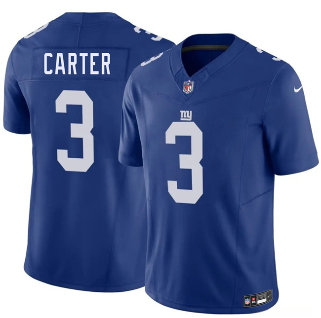 New York Giants #3 Abdul Carter Blue 2026 F.U.S.E. Vapor Untouchable Limited Stitched Jersey - Zenithce