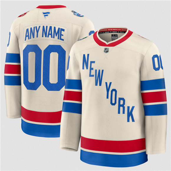 New York Rangers Custom Cream 2026 Winter Classic Stitched Jersey - Zenithce