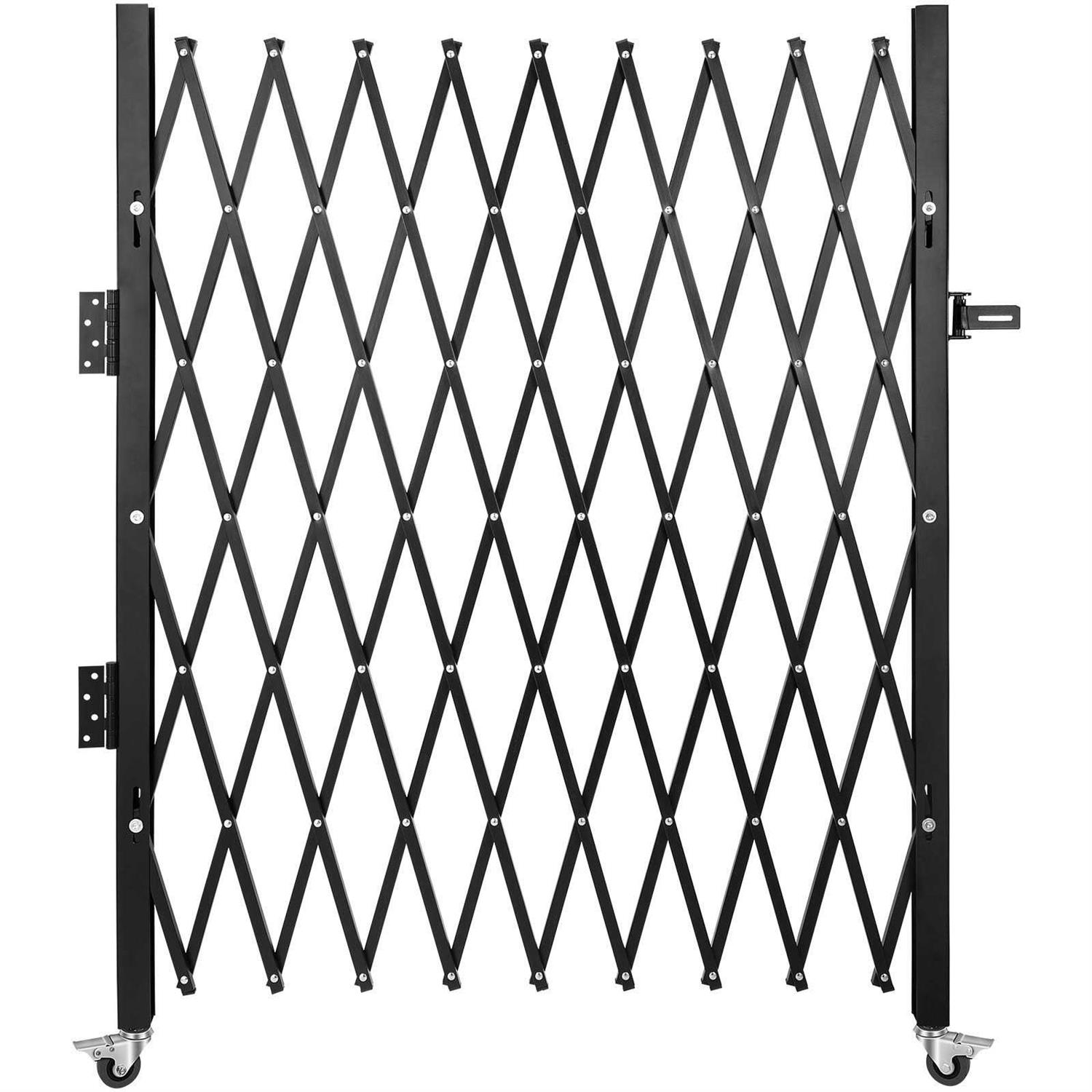 VEVOR Single Folding Security Gate H x Folding Door Gate Steel Accordion Security Gate Flexible Expanding Security Gate - Zenithce