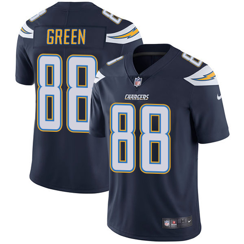 Los Angeles Chargers #88 Virgil Green Navy Blue Vapor Untouchable Limited Stitched Jersey - Zenithce