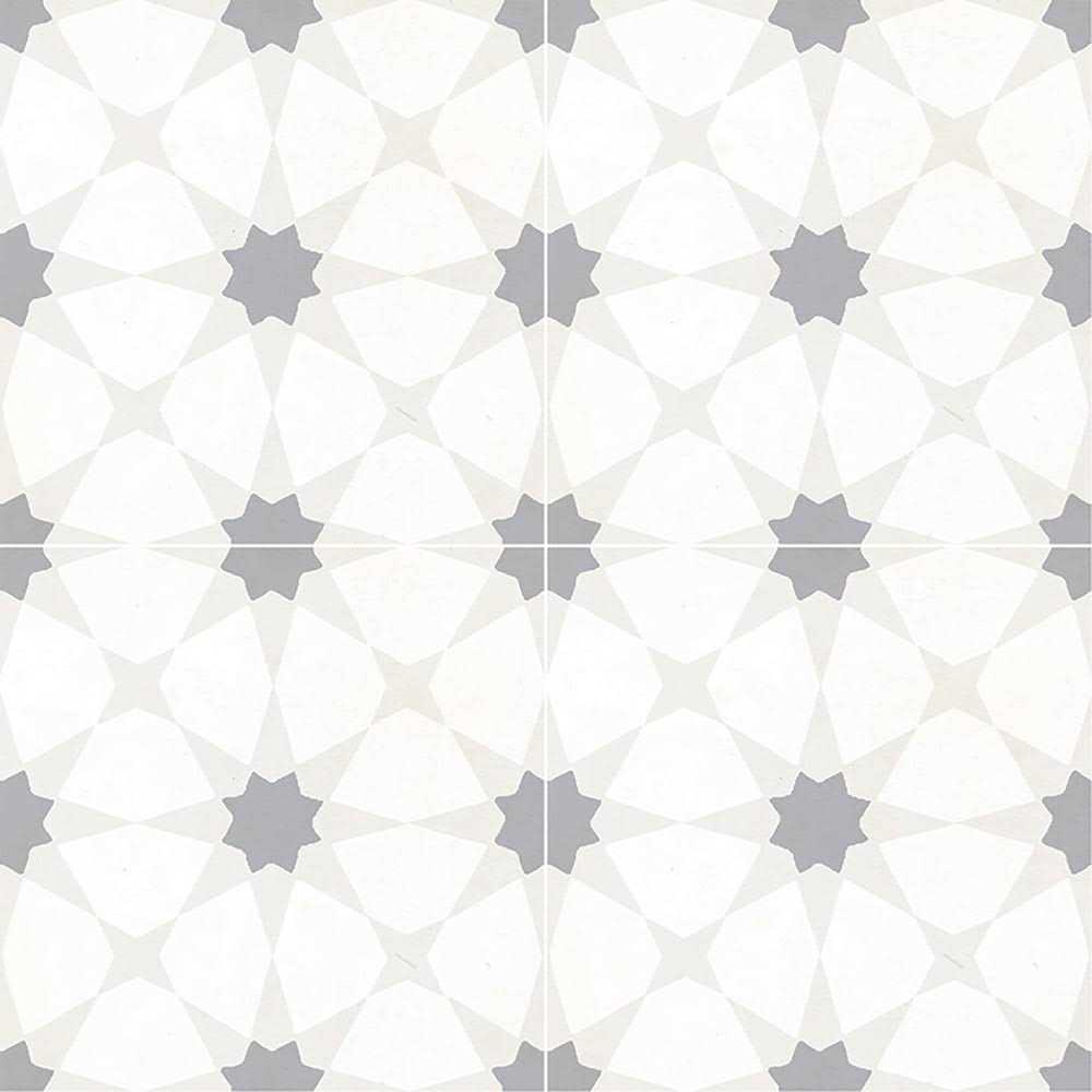 MSI Encaustic Baroque Stamp 8 in. x 8 in. Matte Porcelain Patterned Look Floor and Wall Tile - Zenithce