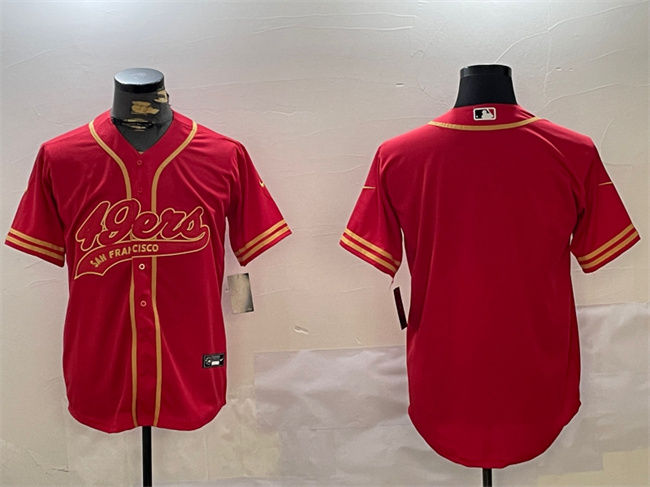 San Francisco 49ers Blank Red Cool Base Stitched Jersey - Zenithce