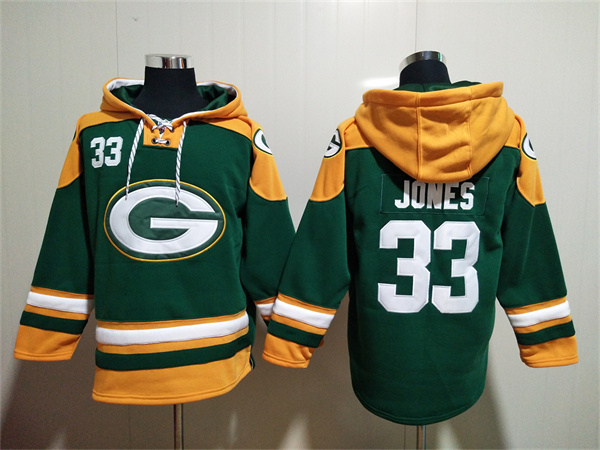 Green Bay Packers Customized Green Lace-Up Pullover Hoodie - Zenithce