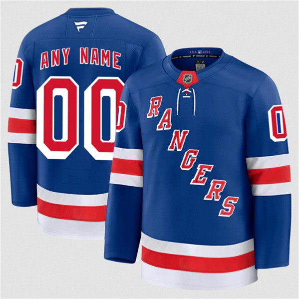 New York Rangers Custom Royal 2024-25 Home Stitched Jersey - Zenithce