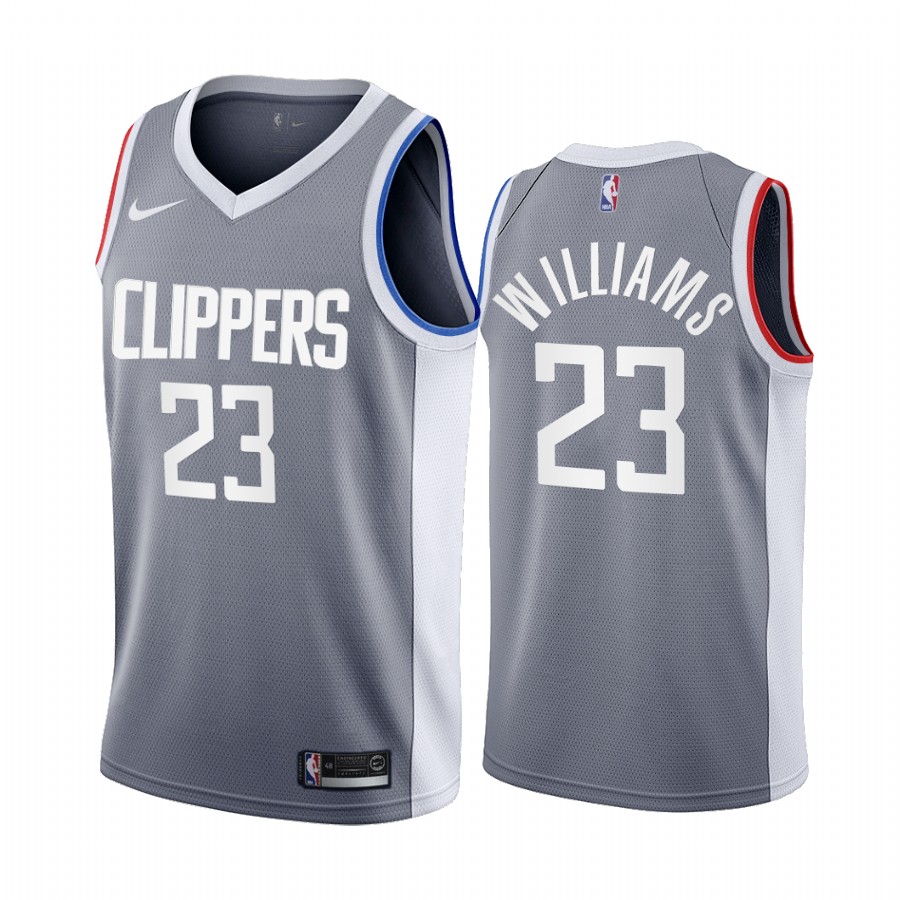Los Angeles Clippers #23 Lou Williams Gray Swingman 2020-21 Earned Edition Jersey - Zenithce