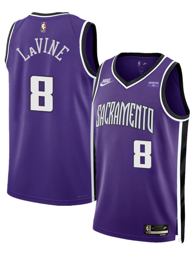 Sacramento Kings #8 Zach LaVine Purple 2025 Classic Edition Stitched Jersey - Zenithce